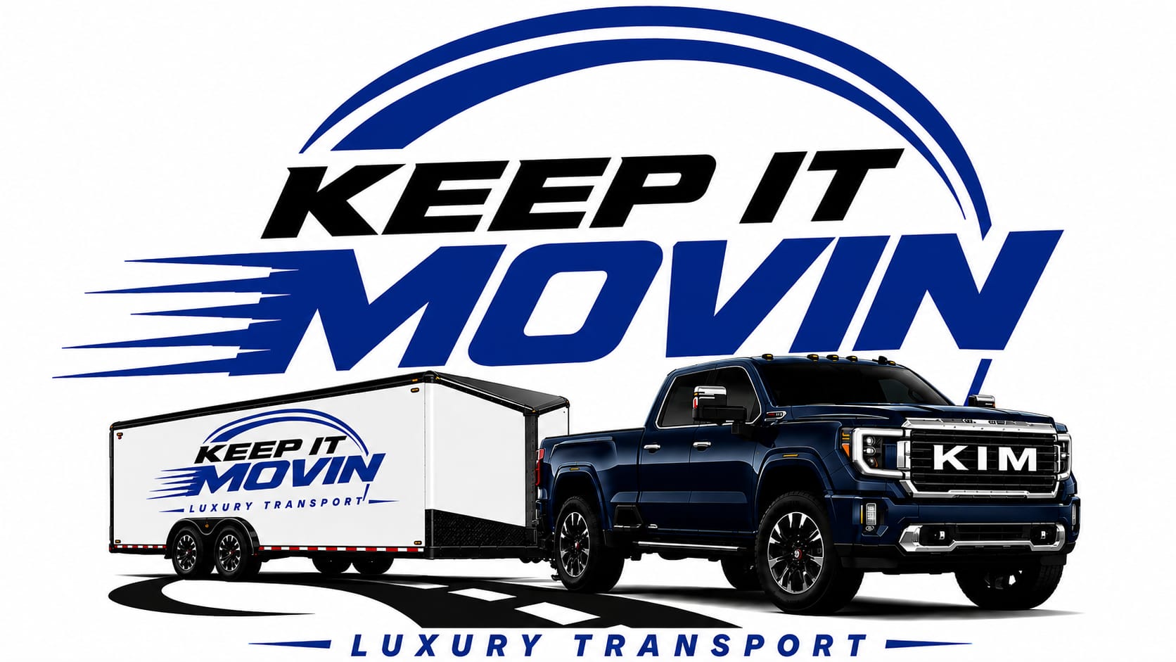 Keep It Movin truck and enclosed trailer